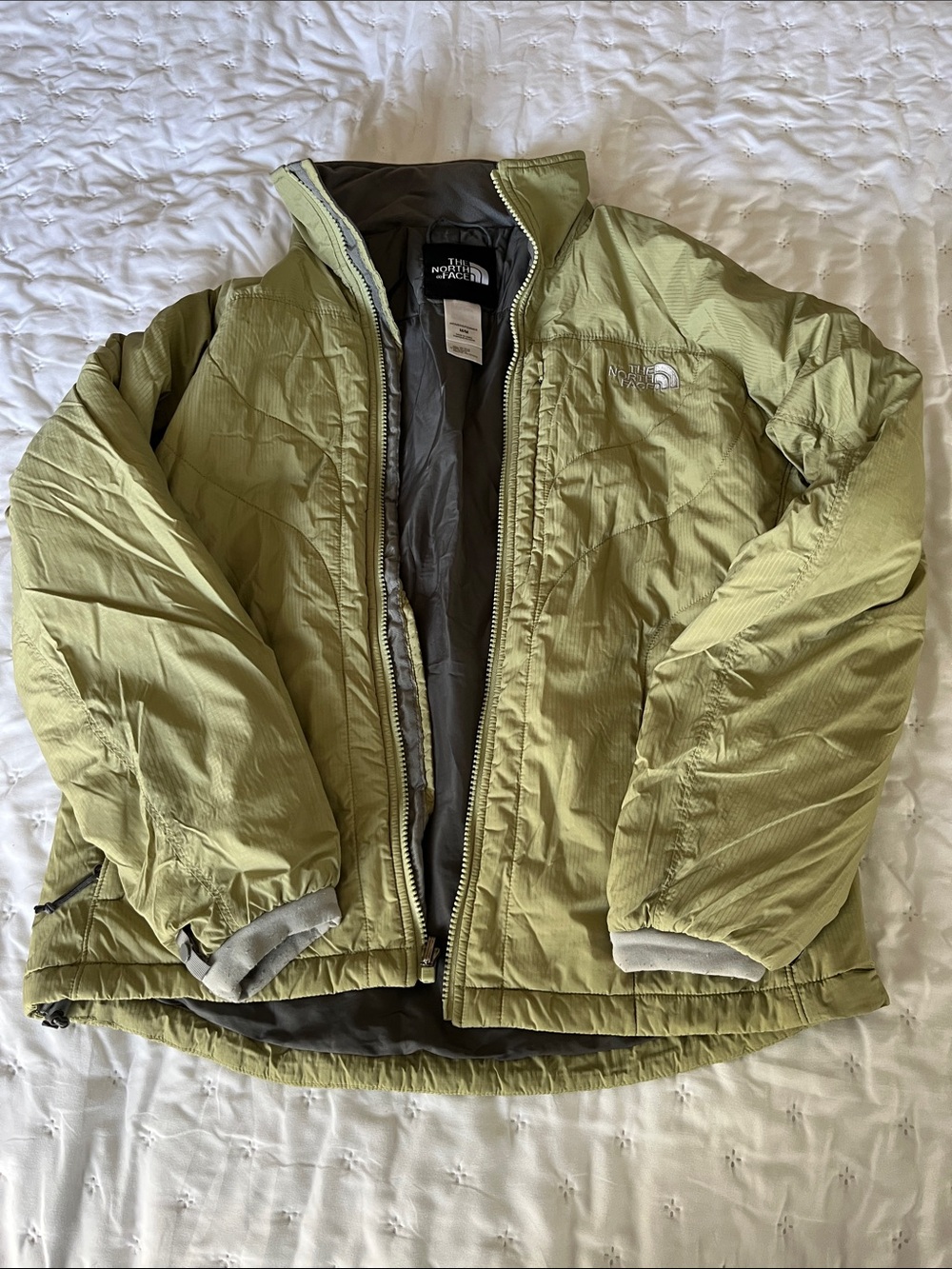 The North Face Light Olive Green Packable Jacket